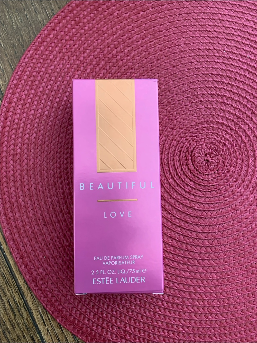 Estee Lauder Beautiful Love Eau de Parfum - Pink with Gold Accents
